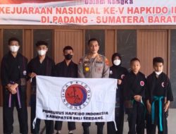 Kapolresta Deli Serdang Lepas Atlet HAPKIDO  Ikuti Kejurnas di Padang