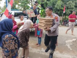 Polresta Deli Serdang Berikan bantuan dan Evakuasi Warga Terdampak Banjir