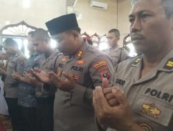 Polresta Deli Serdang Sholat Ghaib untuk Korban Gempa Cianjur