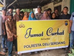 Polresta Deli Serdang Dengar Jumat Curhat di Warung Ibu Yuli