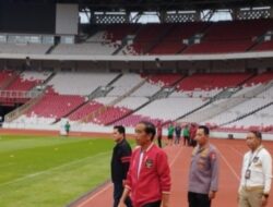 Jokowi Didampingi Erick Thohir dan Kapolri Temui Pemain Timnas U-20 di GBK