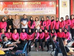 Sambut HUT Bhayangkara ke-77, Polresta Deli Serdang Gelar Donor Darah