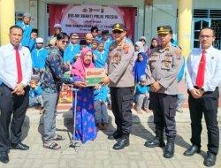 Polresta Deli Serdang Bagi Bansos, Panti Asuhan dan Anjangsana ke Rumah Personil yang Sakit