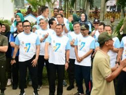 Bersamaan HUT ke-77, Polresta Deli Serdang dan Pemkab Gelar Olahraga Bareng