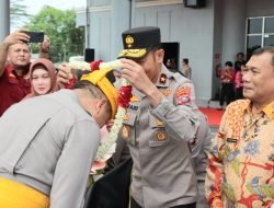 Kapolresta Deli Serdang Dampingi Wakapolda Sambut Kapoldasu Baru di Bandara KNIA