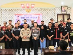 Kapolres Terima Silaturahmi Komunitas Motor Binjai dan Ajak Jaga Kamtibmas