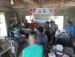 “Jumat Curhat” Iptu JM Napitupulu Dengar Keluhan Warga Desa Simpang Empat Tanjung Mulia