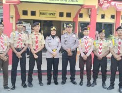 Kasat Binmas Polresta Deli Serdang Lantik Pramuka Saka Bhayangkara 