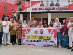 Jumat Curhat, Polresta Deli Serdang Dengar Keluh Kesah Warga Desa Sekip Lubuk Pakam