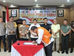 Polresta Deli Serdang Gelar Deklarasi Pemilu Damai 2023-2024