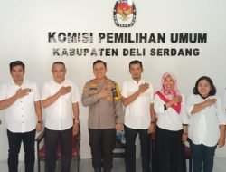 Jalin Silaturahmi, Kapolresta Deli Serdang Kunjungi KPU dan Bawaslu
