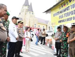 Wakil Bupati Samosir Bersama Forkopimda Monitoring Pos Pelayanan Idul Fitri 1445 H