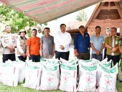 Tingkatkan Produktivitas Hasil Pertanian di Kec. Nainggolan, Bupati Salurkan 19,1 Ton Pupuk Gratis