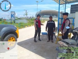 Pastikan Pembangunan Sumut Sport Centre Aman dan Lancar, Polresta Deli Serdang Rutin  Patroli