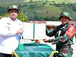 Resmi Dibuka Bupati Samosir, Program TMMD ke-121 di Desa Hasinggaan Terjunkan 200 Personel Gabungan