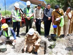 Bupati Samosir Letakkan Batu Pertama Pembangunan Objek Wisata Baru di Kecamatan Palipi