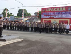 Kapolresta Deli Serdang Pimpin Upacara Kenaikan Pangkat Pengabdian dan Berikan Reward Juara 2 Lomba Satkamling