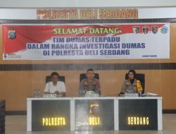 Tim Investigasi Dumas Terpadu Poldasu Kunker ke Polresta Deli Serdang