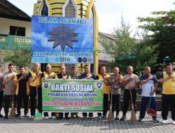 Menyambut Maulid Nabi Muhammad SAW, Polresta Deli Serdang Bhakti Sosial