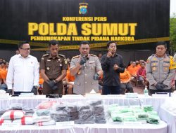 Polda Sumut Mengungkap 578 Kasus Narkotika Dalam 47 Hari