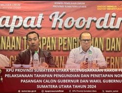 KPU Sumut Rakor Persiapan Tahapan Pengundian dan Penetapan Nomor Urut Paslon Gubernur dan Wakil