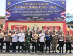 Kapolresta Deli Serdang Pimpin Apel Gelar Pasukan Ops Zebra Toba 2024