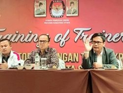 Siapkan KPPS, KPU Sumut Gelar Training of Trainer kepada KPU Kabupaten dan Kota