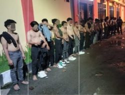 21 Pria Anggota Geng Motor Berhasil Diamankan Polresta Deli Serdang