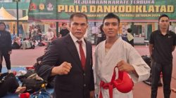 Bripda Yazid Purba Sumbang Emas untuk Polda Sumut di Kejuaraan Karate Dankodiklatad 2024