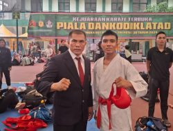 Bripda Yazid Purba Sumbang Emas untuk Polda Sumut di Kejuaraan Karate Dankodiklatad 2024