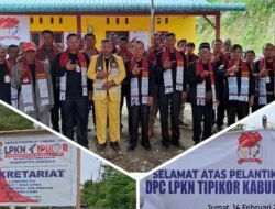 Ketum LPKN TIPIKOR Pusat, Lantik Jajaran DPC LPKN TIPIKOR Kabupaten Samosir Masa Bakti 2025- 2030