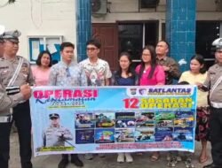 Sat lantas Polresta Deli Serdang Sosialisasikan Ops Keselamatan Toba 2025 kepada Jemaat Gereja