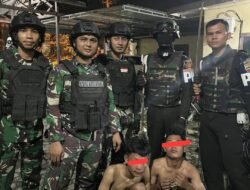 Denpom I/5 Medan Ringkus Dua Anggota Geng Motor, Bersenjata Pedang Samurai Dalam Baku Hantam Brutal