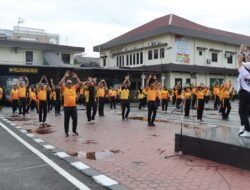 Sambut Ramadhan 1446 H, Polrestabes Medan Gelar Olahraga Bersama