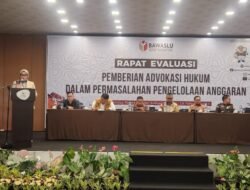 Bawaslu Sumut Rapat Evaluasi Pemberian Advokasi Hukum Permasalahan Pengelolaan Anggaran