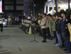 Kapolrestabes Medan Pimpin Apel dan Patroli Satgas Anti Tawuran di Medan