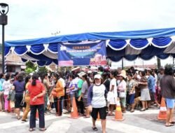Gerakan Pangan Murah Pemkab Samosir di Serbu Warga Pangururan