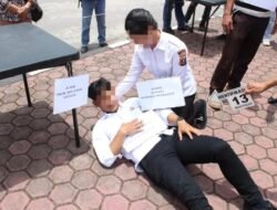 Polres Samosir Gelar Rekonstruksi Penganiayaan Berujung Maut di Desa Janji Raja Sitiotio