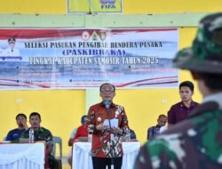 Ariston Tua Sidauruk Pimpin Upacara Seleksi Paskibraka 2025, Tingkat Kabupaten Samosir