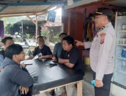 Kasat Binmas Beri Penyuluhan Antisipasi Tindakan Premanisme di Desa Pardomuan I Pangururan