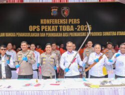 Berakhir, 1.153 Kasus Premanisme Terjaring Ops Pekat Toba 2025 di Sumut