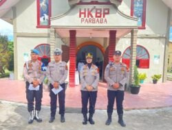 Kapolres Samosir Jamin Kenyamanan Ibadah Kenaikan Yesus Kristus 2025