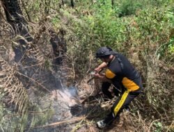 Kapolres Samosir Pimpin Patroli Peninjauan Karhutla di Perbukitan Huta Ginjang- Pusuk Buhit