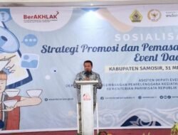 Ketua Komisi VII DPR RI Lamhot Sinaga Sosialisasi Strategi Promosi dan Pemasaran Event Daerah di Samosir