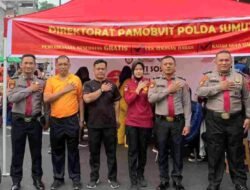 Polda Sumut Bakti Sosial, Pemeriksaan Kesehatan Gratis di Lapangan Merdeka
