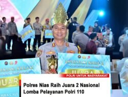 Polres Nias Raih Juara 2 Nasional Lomba Pelayanan Polri 110