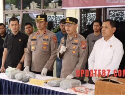Polres Pakpak Bharat Tangkap Kurir Narkoba, 4 Kilogram Ganja Disita