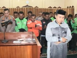 Polresta Deli Serdang dan Komunitas Ojol Gelar Sholat Ghaib,  Do’a Bersama kepada Alm Affan Kurniawan