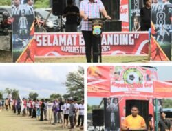Menyongsong Hari Sumpah Pemuda, Polres Toba Gelar Turnamen Sepakbola Kapolres Cup 2025