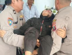 Aksi Cepat Personel Si Propam Polres Samosir Selamatkan Korban Kecelakaan